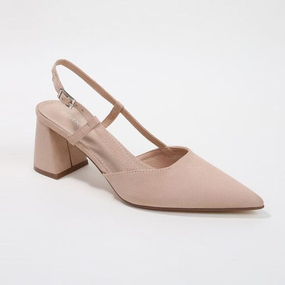 Shoes - BERNESS New Beige Slingback Heels